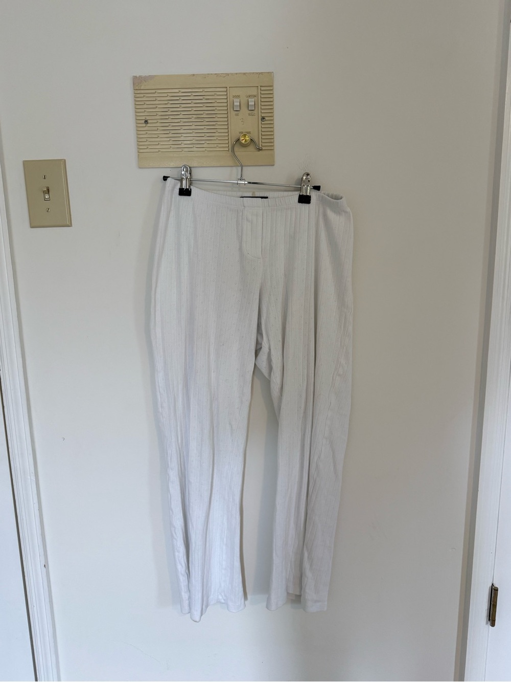 Brandy Melville Pointelle Design Cotton Pants